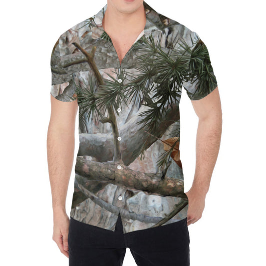 Jungle Hunting Camouflage Print Men's Shirt