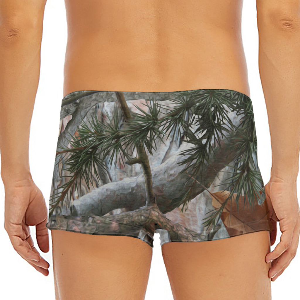 Jungle Hunting Camouflage Print Men's Short Boxer Briefs