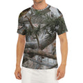 Jungle Hunting Camouflage Print Men's Short Sleeve Rash Guard
