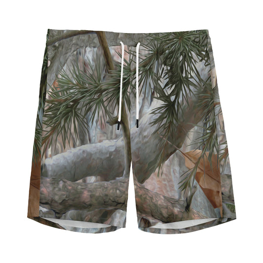 Jungle Hunting Camouflage Print Men's Sports Shorts