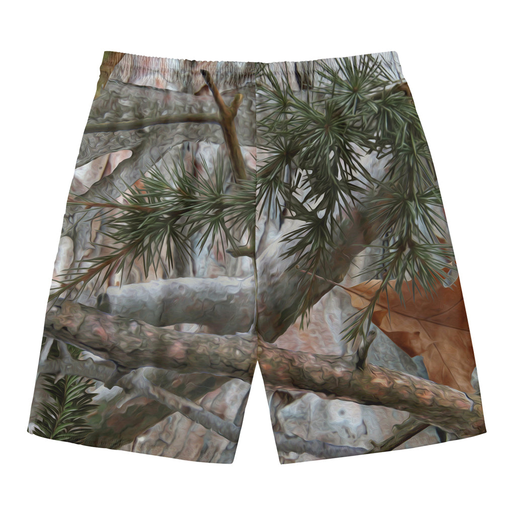 Jungle Hunting Camouflage Print Men's Swim Trunks