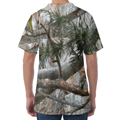 Jungle Hunting Camouflage Print Men's Velvet T-Shirt