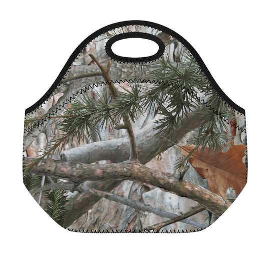 Jungle Hunting Camouflage Print Neoprene Lunch Bag