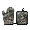 Jungle Hunting Camouflage Print Oven Mitt And Pot Holder Set