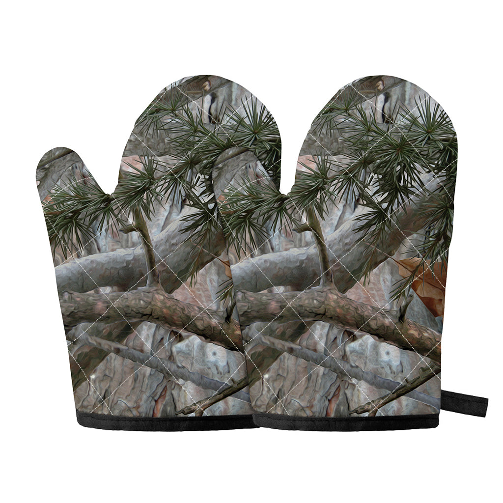 Jungle Hunting Camouflage Print Oven Mitts