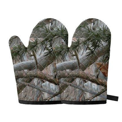Jungle Hunting Camouflage Print Oven Mitts