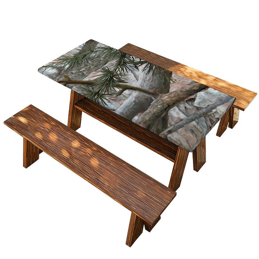 Jungle Hunting Camouflage Print Picnic Table Cover