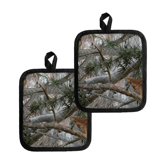 Jungle Hunting Camouflage Print Pot Holders