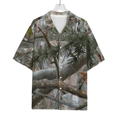 Jungle Hunting Camouflage Print Rayon Hawaiian Shirt