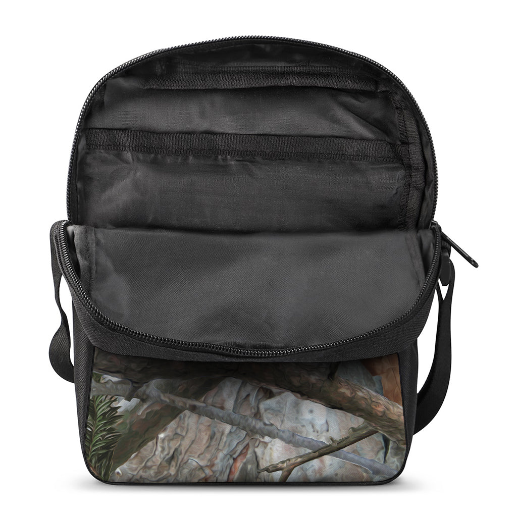 Jungle Hunting Camouflage Print Rectangular Crossbody Bag
