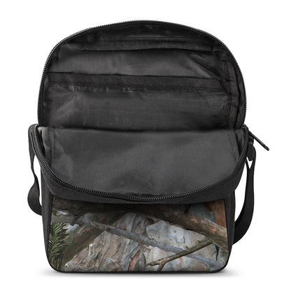 Jungle Hunting Camouflage Print Rectangular Crossbody Bag