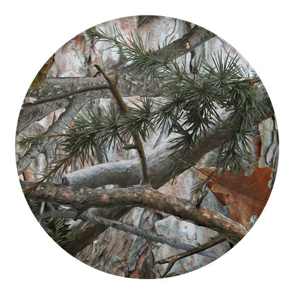 Jungle Hunting Camouflage Print Round Blanket