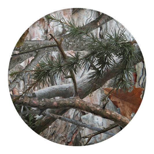 Jungle Hunting Camouflage Print Round Blanket