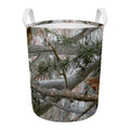 Jungle Hunting Camouflage Print Round Laundry Basket