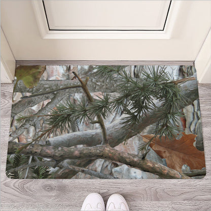 Jungle Hunting Camouflage Print Rubber Doormat