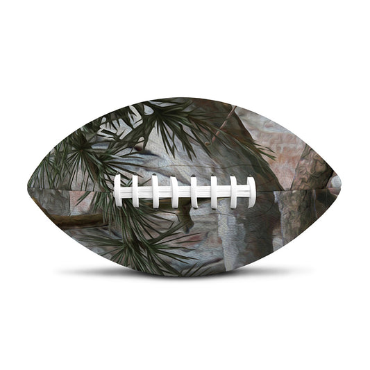 Jungle Hunting Camouflage Print Rugby Ball