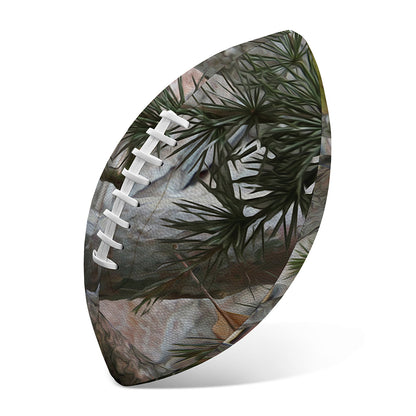 Jungle Hunting Camouflage Print Rugby Ball