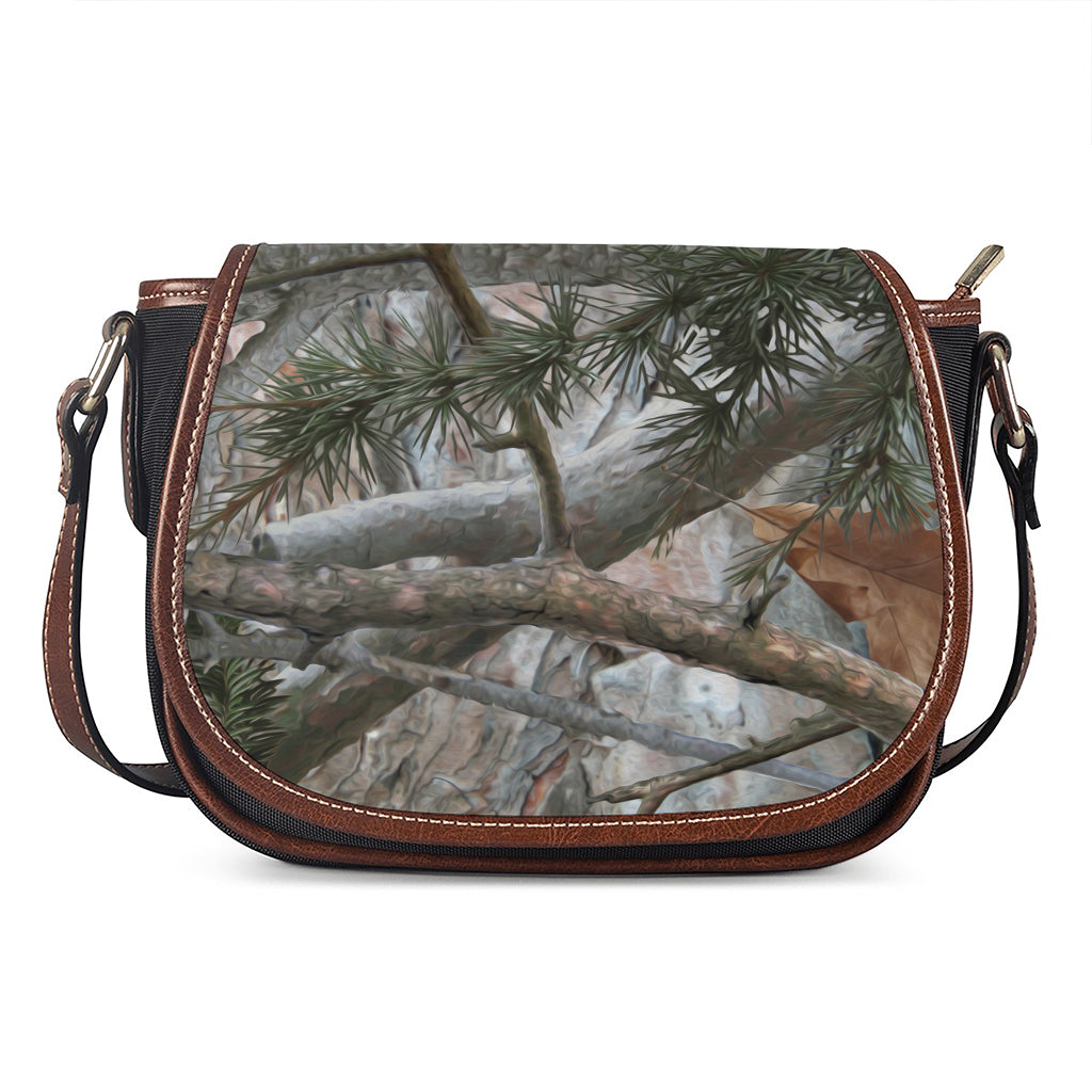 Jungle Hunting Camouflage Print Saddle Bag