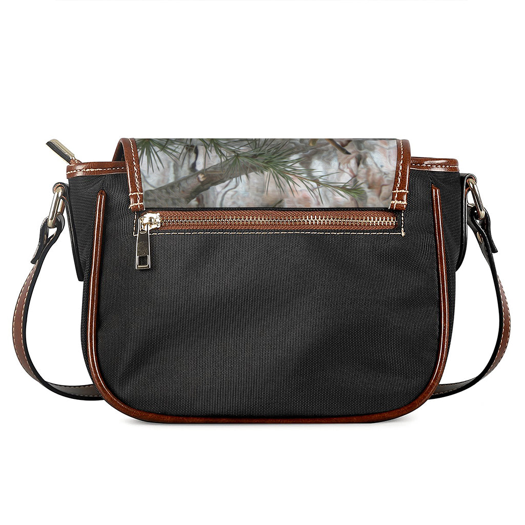 Jungle Hunting Camouflage Print Saddle Bag