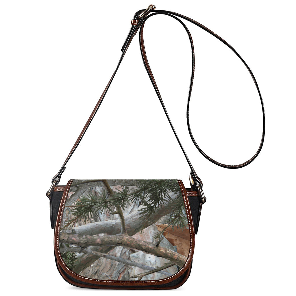 Jungle Hunting Camouflage Print Saddle Bag