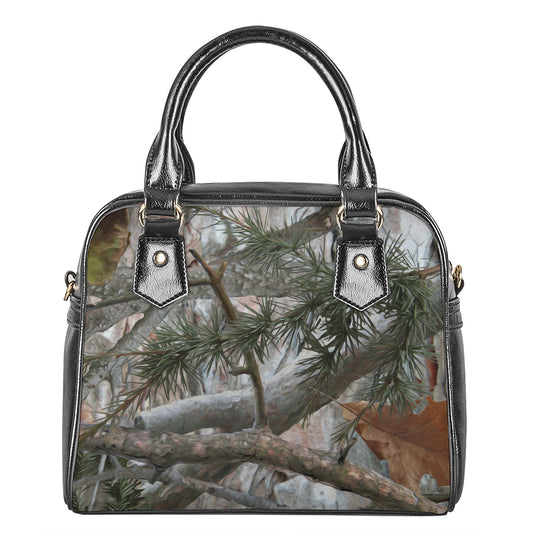 Jungle Hunting Camouflage Print Shoulder Handbag