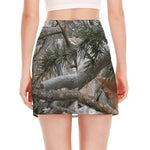 Jungle Hunting Camouflage Print Side Slit Mini Skirt
