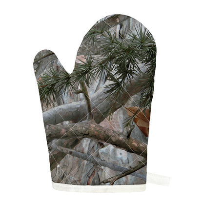 Jungle Hunting Camouflage Print Single Oven Mitt