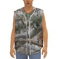 Jungle Hunting Camouflage Print Sleeveless Baseball Jersey