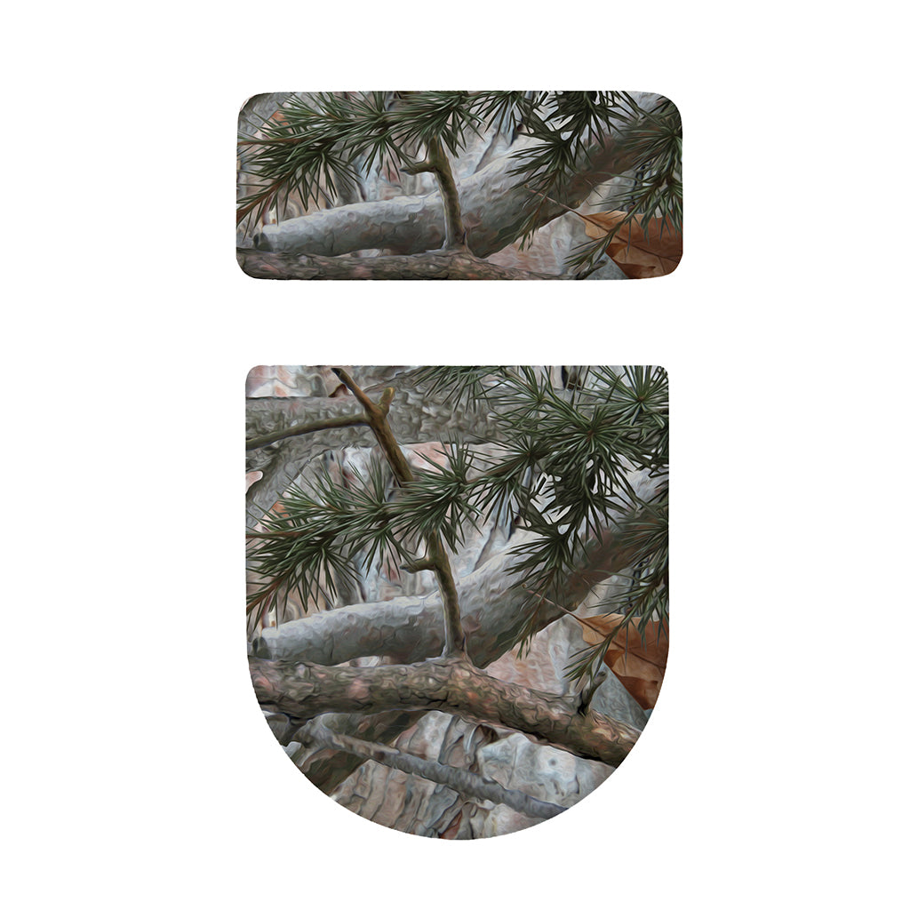 Jungle Hunting Camouflage Print Toilet Lid And Tank Cover Set