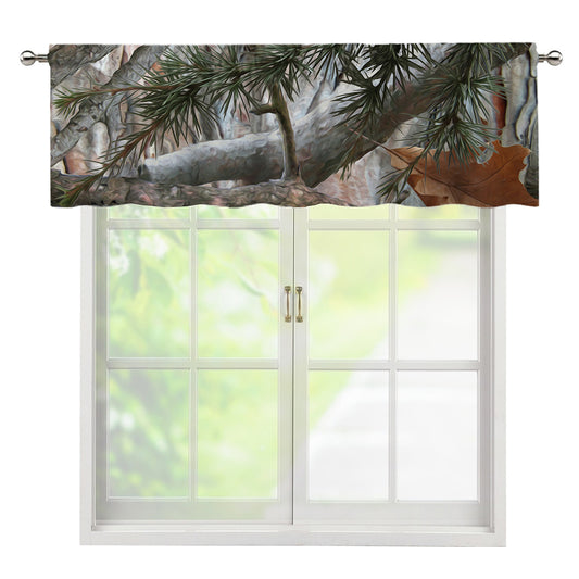 Jungle Hunting Camouflage Print Window Valance