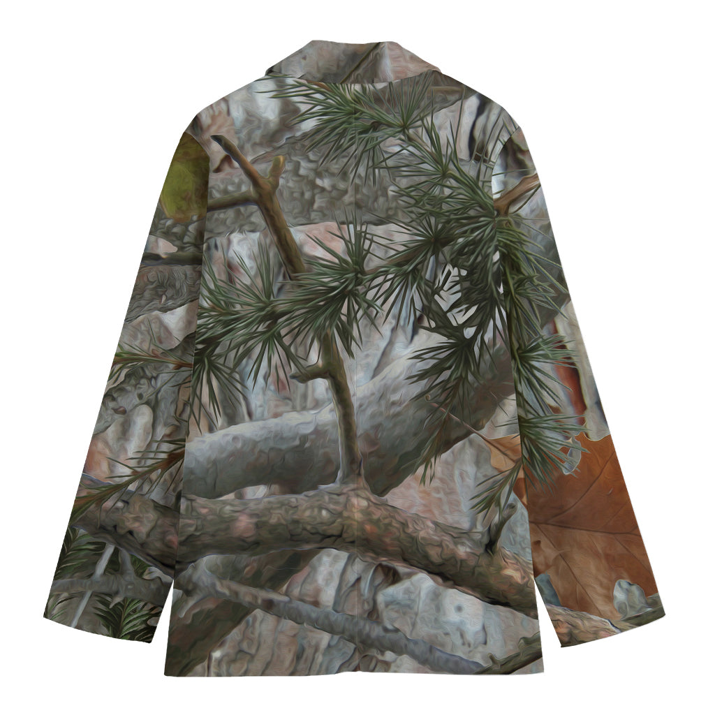 Jungle Hunting Camouflage Print Women's Blazer