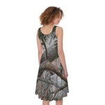 Jungle Hunting Camouflage Print Women's Sleeveless Dress