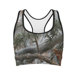 Jungle Hunting Camouflage Print Women's Sports Bra