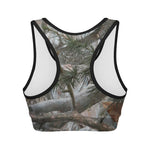 Jungle Hunting Camouflage Print Women's Sports Bra