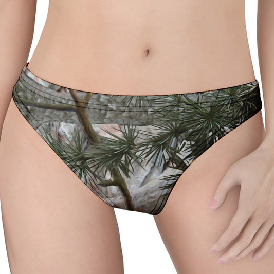 Jungle Hunting Camouflage Print Women's Thong