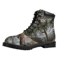 Jungle Hunting Camouflage Print Padded Collar Lace Up Boots