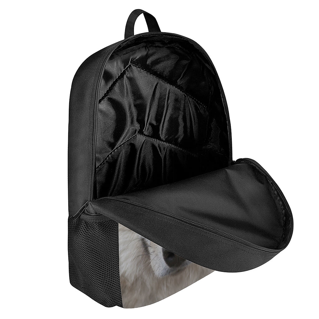 Jungle Wolf Print 17 Inch Backpack