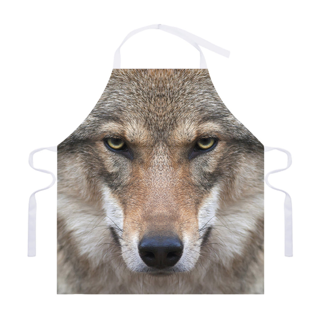 Jungle Wolf Print Adjustable Apron