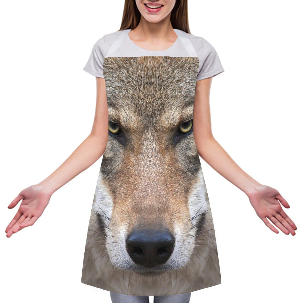 Jungle Wolf Print Adjustable Apron
