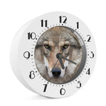 Jungle Wolf Print Alarm Clock