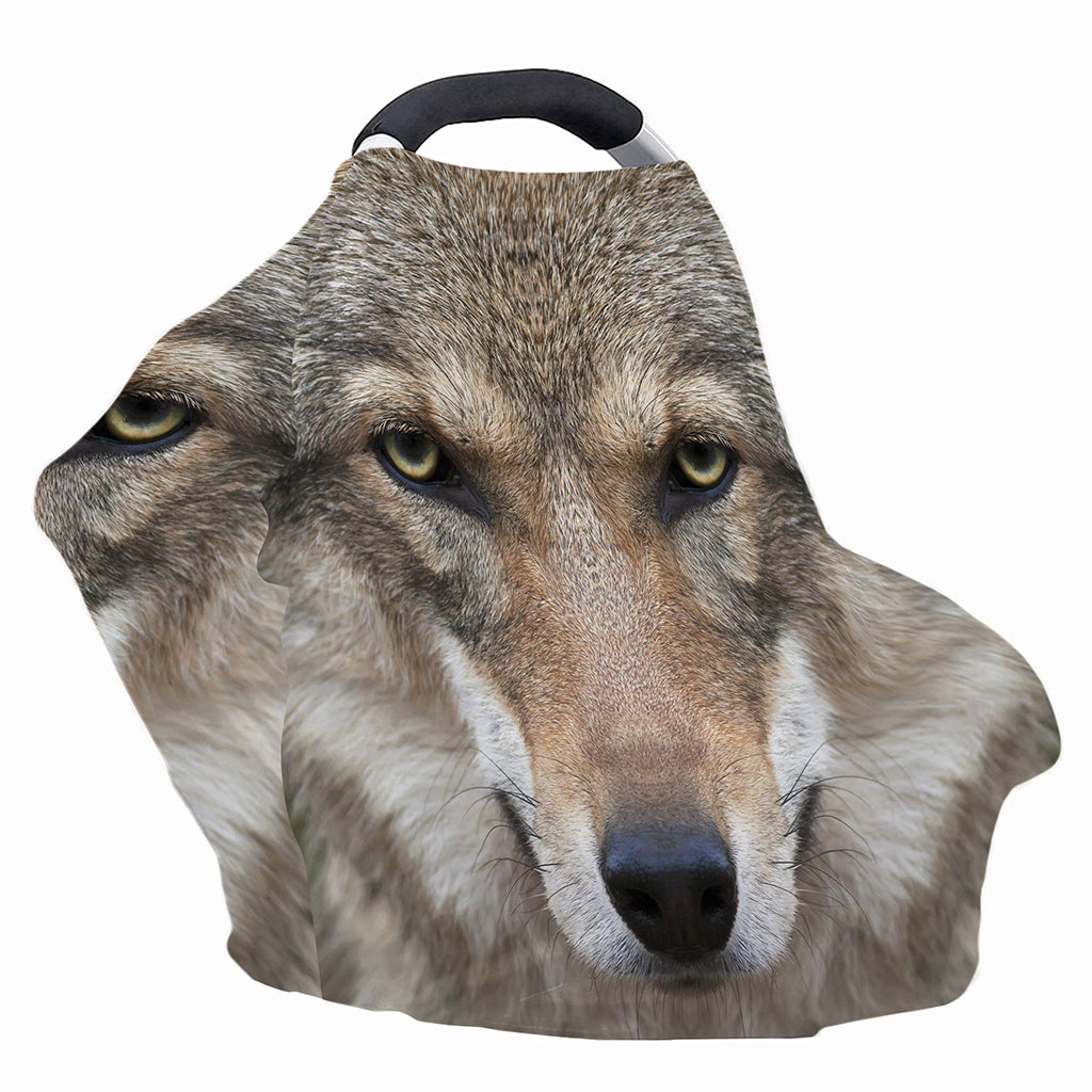 Jungle Wolf Print Baby Seat Cover