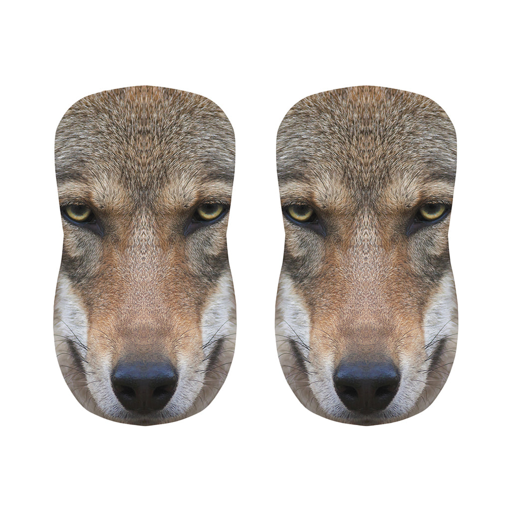 Jungle Wolf Print Bar Stool Covers