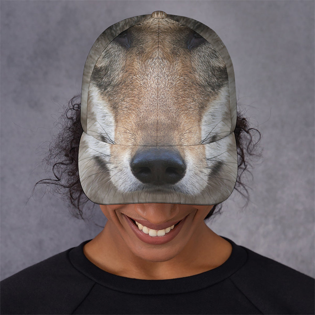 Jungle Wolf Print Baseball Cap