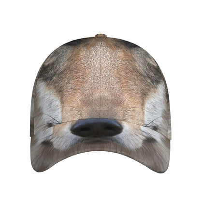 Jungle Wolf Print Baseball Cap