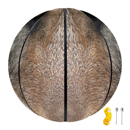 Jungle Wolf Print Basketball