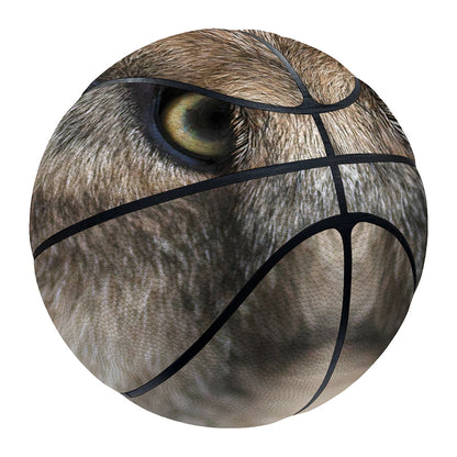 Jungle Wolf Print Basketball