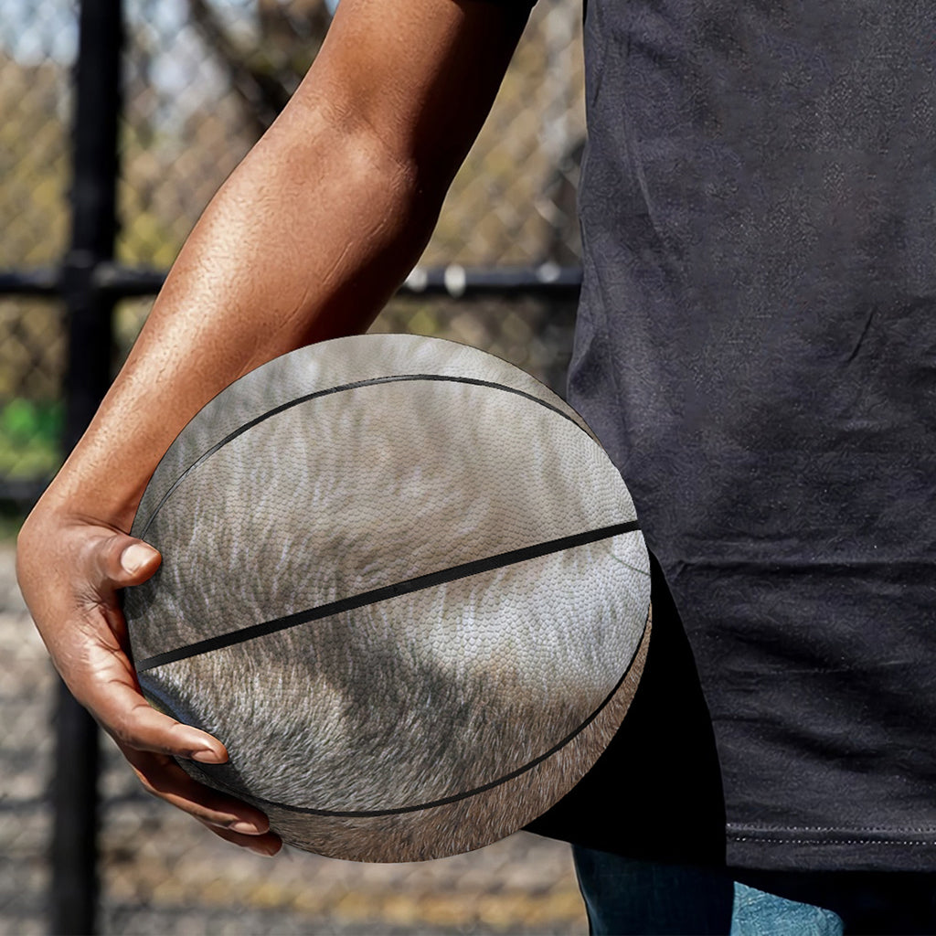 Jungle Wolf Print Basketball