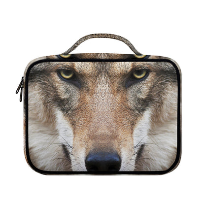 Jungle Wolf Print Briefcase Bible Bag