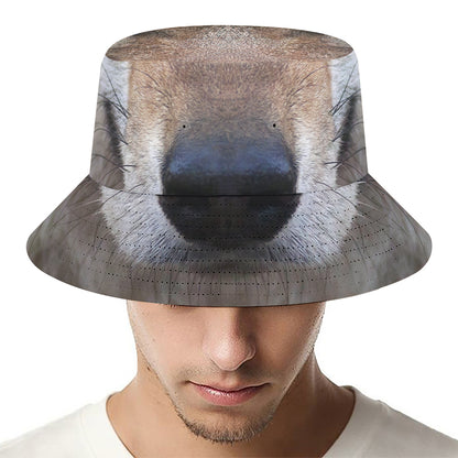 Jungle Wolf Print Bucket Hat