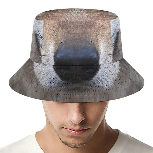 Jungle Wolf Print Bucket Hat